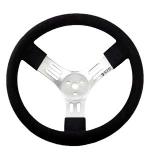 Aluminium Lightweight Racing Steering Wheel - 15&quot;