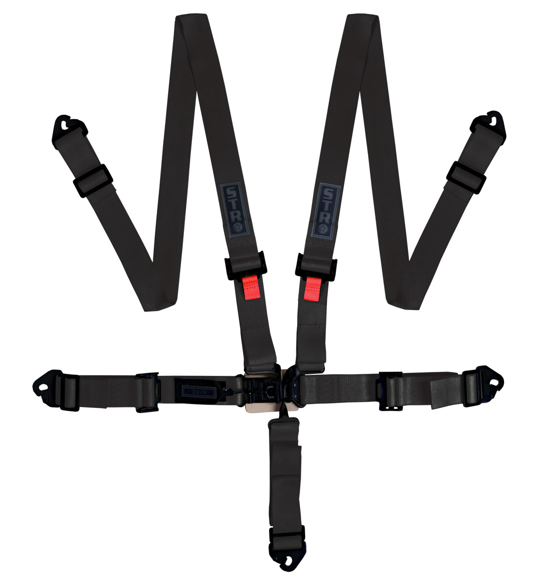 STR Ninja 2" Wide 5-Point Race Harness - Lightweight Black