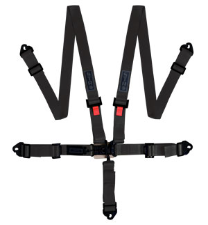 STR Ninja 2&quot; Wide 5-Point Race Harness - Lightweight Black