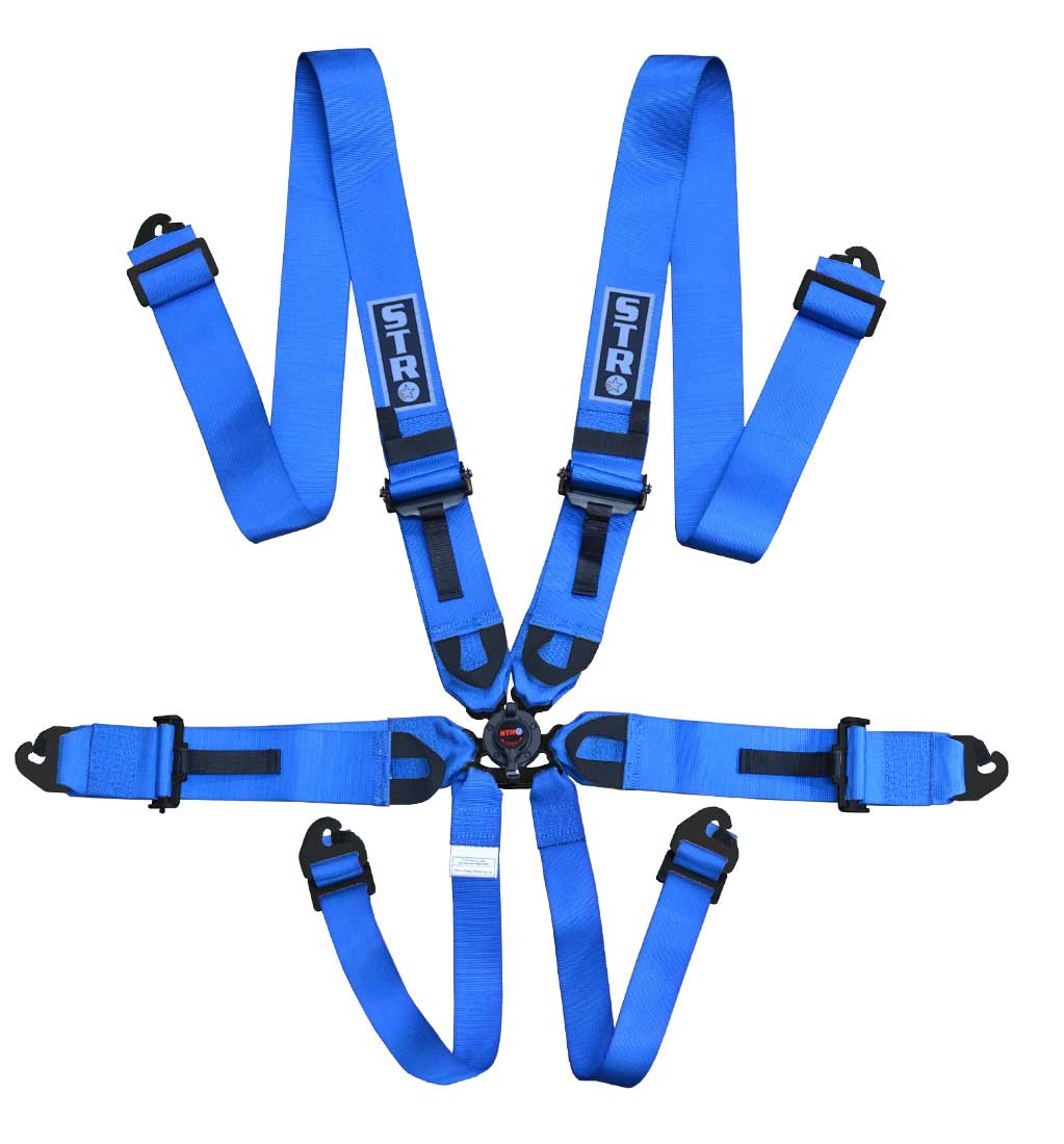 6Point FIA Rally Belt (2025) Approved Race Harness Blue