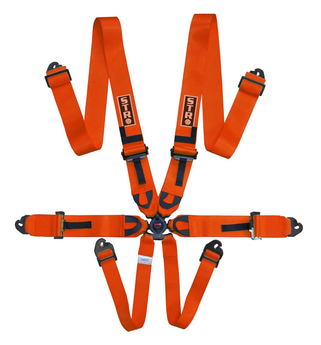 6-Point Race Harness 3" Straps (2029) - Burnt Orange