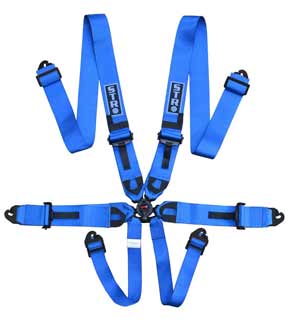 6-Point Race Harness 3&quot; Straps (2030) - Blue