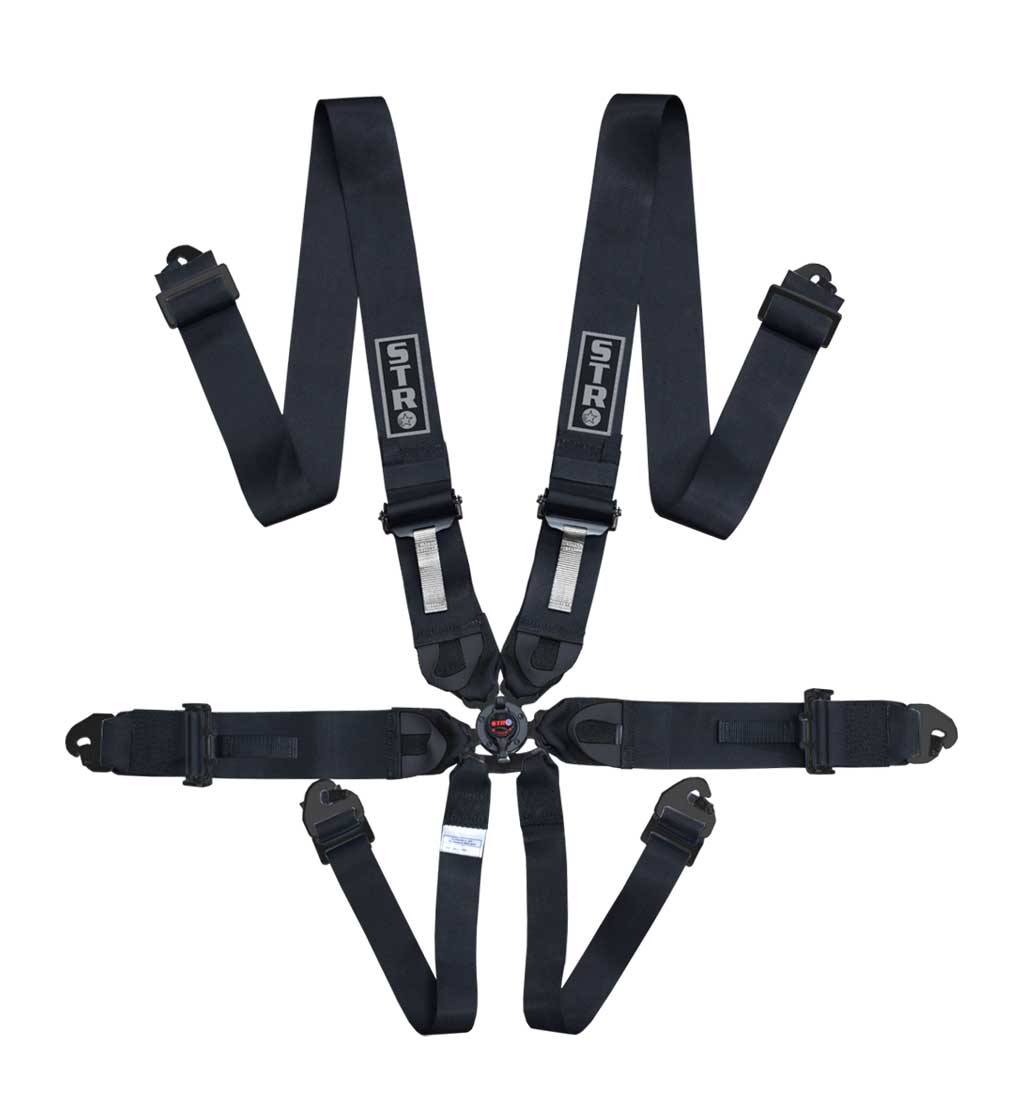 6-Point Race Harness 3" Straps (2030) - Black