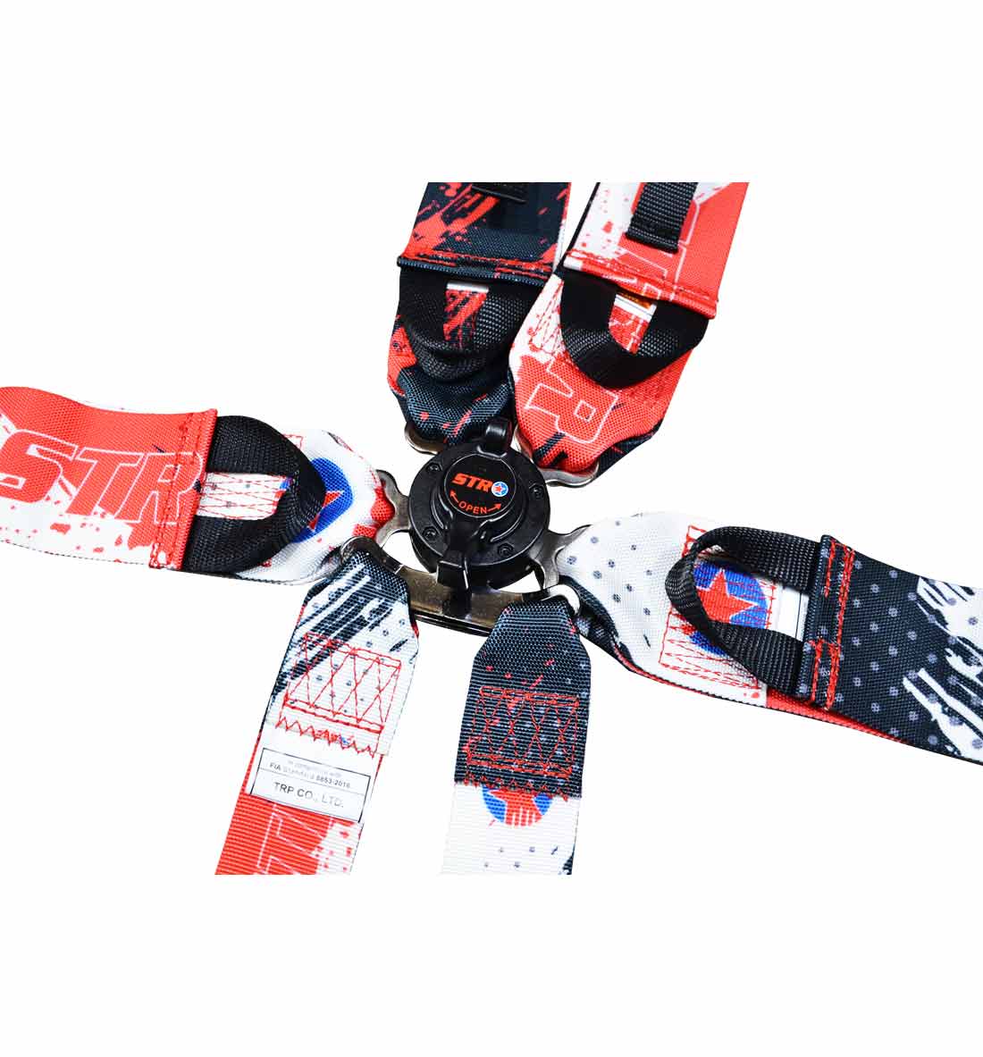 6-Point FHR Race Harness, 3" to 2" Straps (2029) - STR Pattern