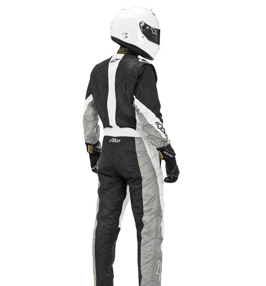 Alpinestars GP Tech Race Suit - Silver/Yellow Fluo