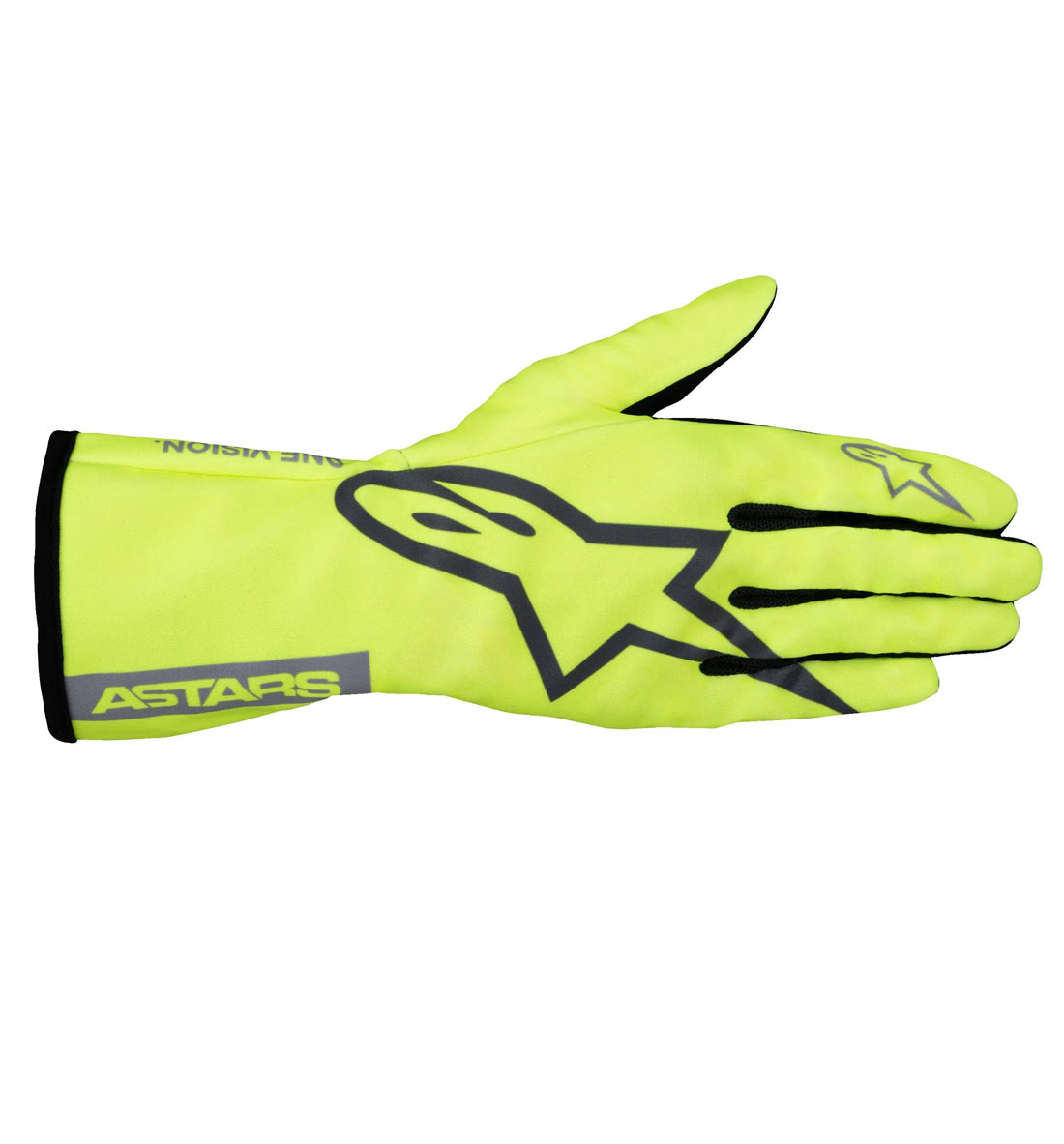 Alpinestars Tech-1 K Race S V2 Pure Gloves - Yellow Fluo/Charcoal