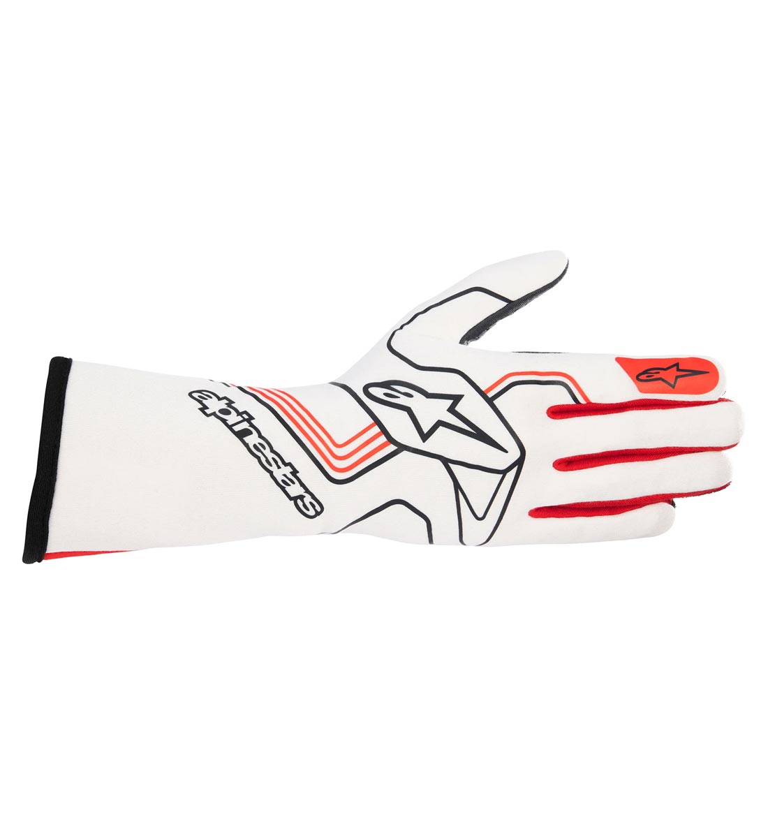 Alpinestars Tech-1 Race V3 Gloves - White/Red