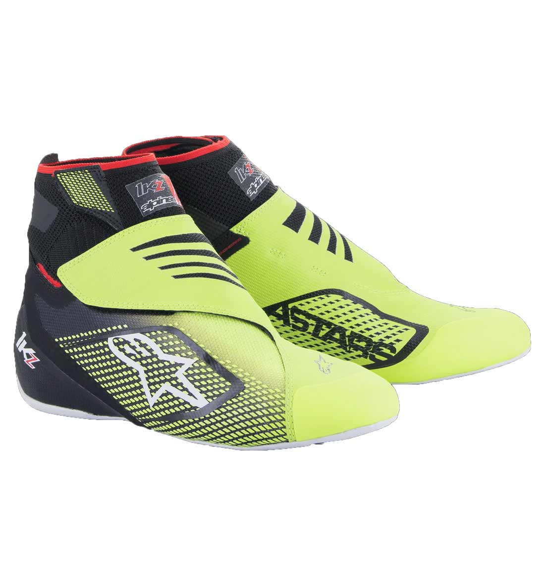 Alpinestars Tech-1 KZ V2 Boots - Black/Yellow Fluo