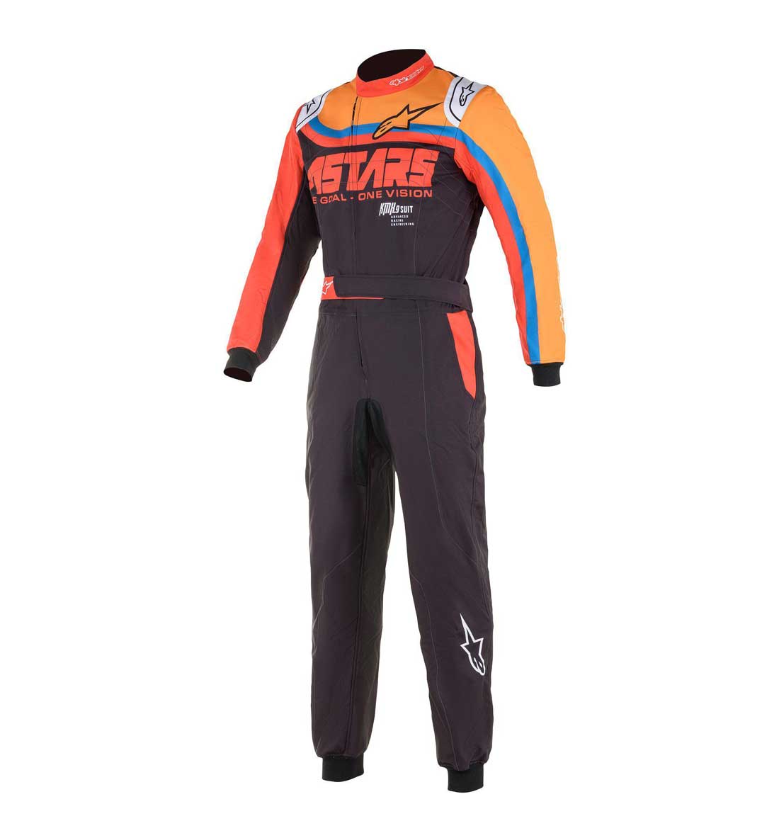 Alpinestars KMX-9 v2 Youth GRAPHIC Suit - Black/Orange/Red