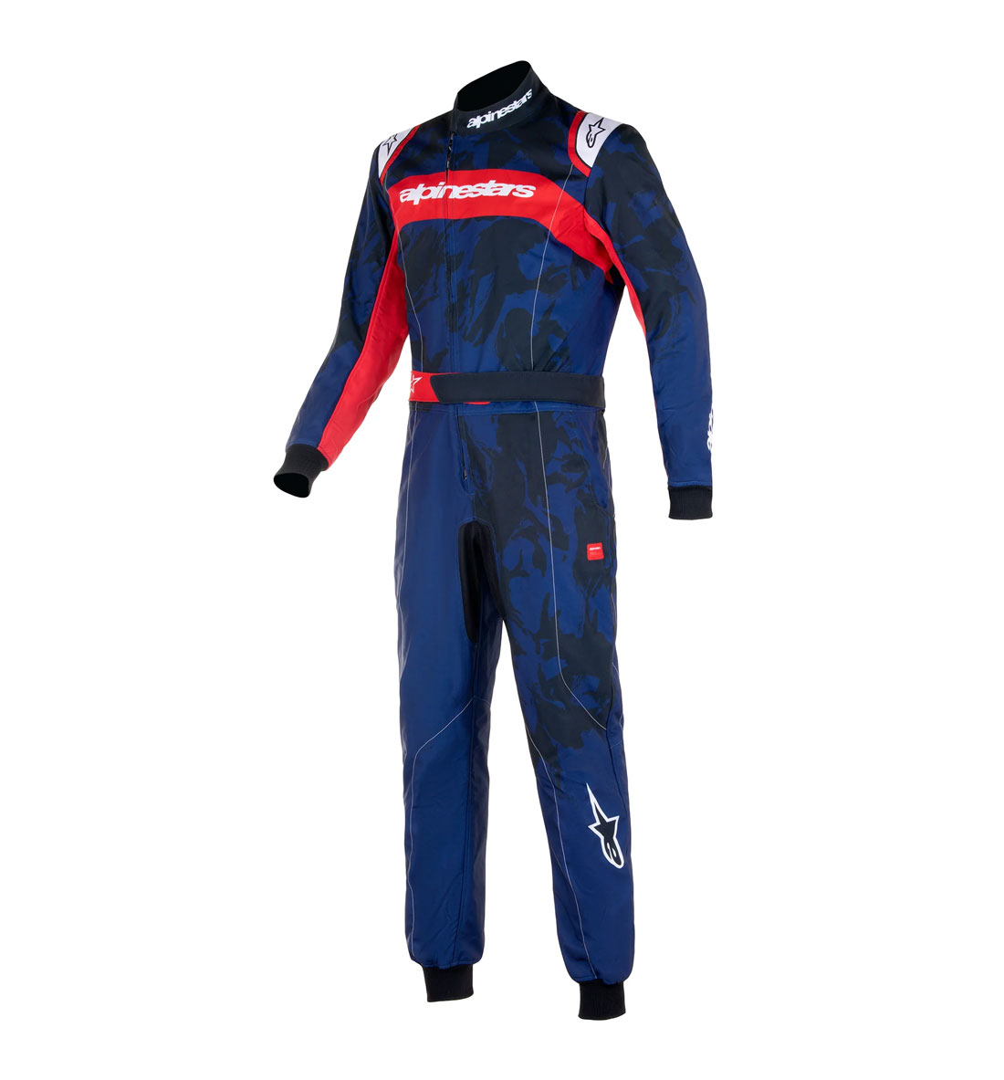 Alpinestars KMX-9 V2 S Graphic 5 Suit - Navy Blue/Red