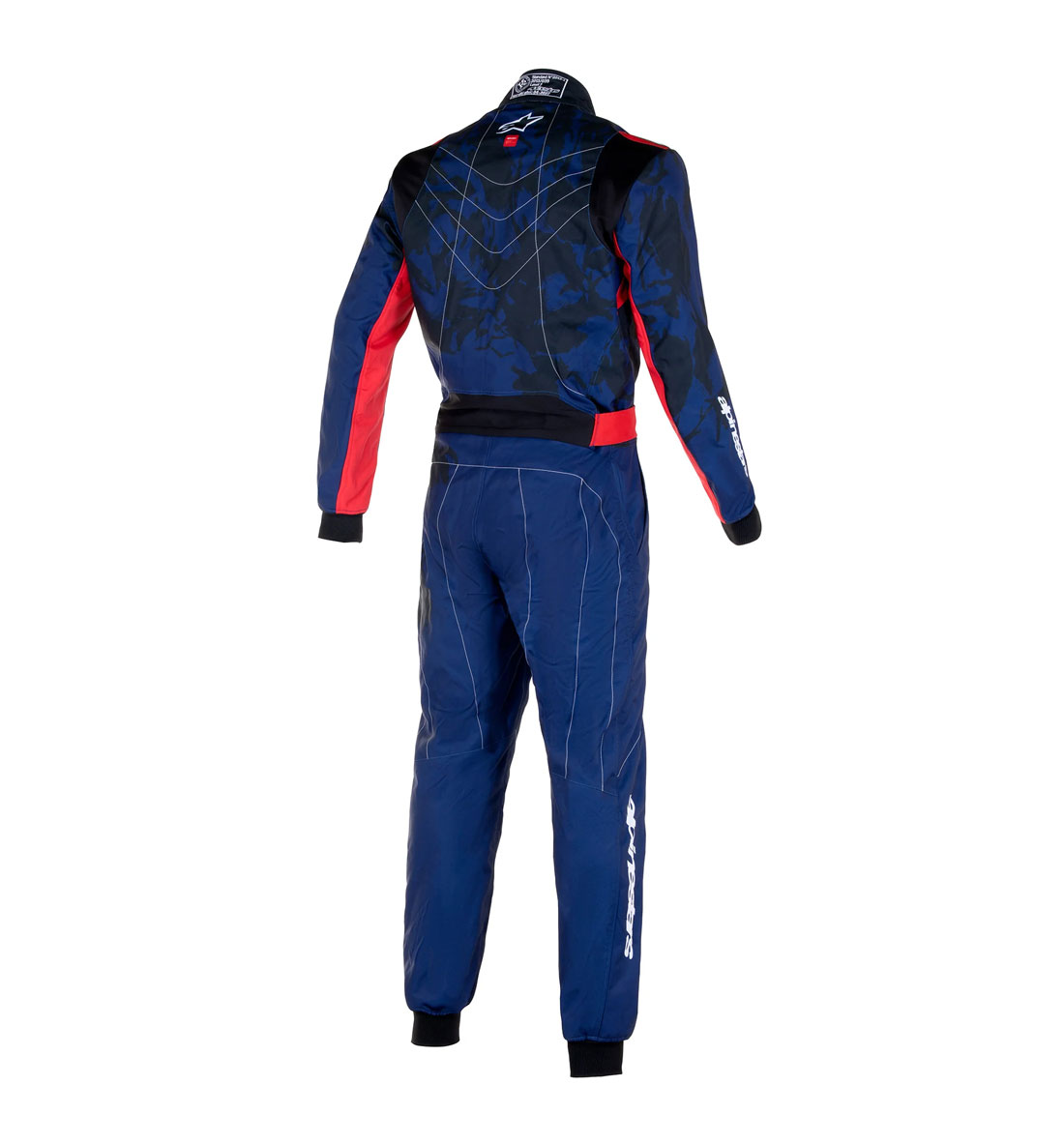 Alpinestars KMX-9 V2 S Graphic 5 Suit - Navy Blue/Red