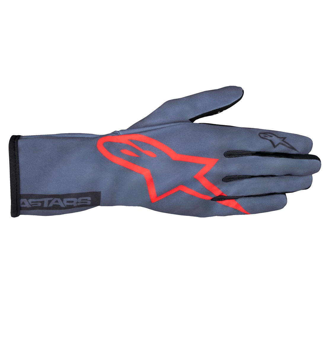 Alpinestars Tech-1 K Race V2 Pure Gloves - Asphalt/Red/Charcoal