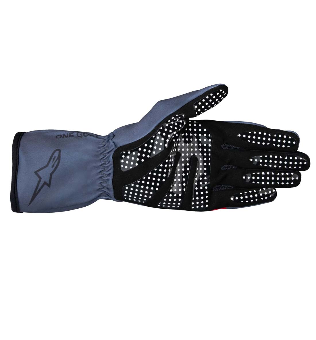 Alpinestars Tech-1 K Race V2 Pure Gloves - Asphalt/Red/Charcoal