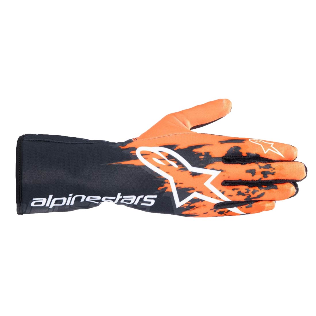 Alpinestars Tech-1 K V3 Gloves - Black/Orange/White