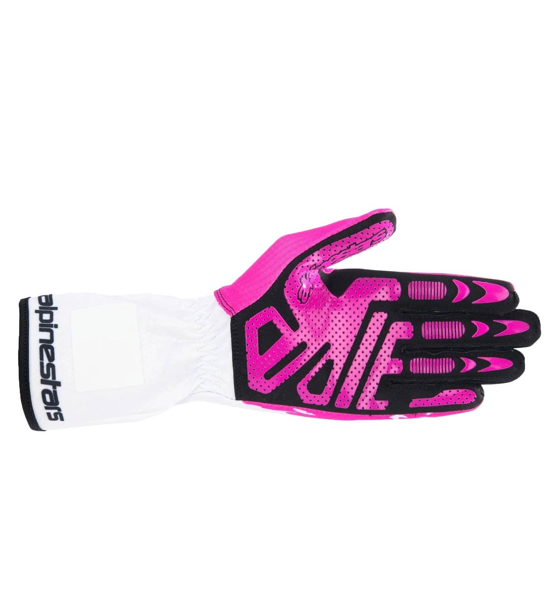 Alpinestars Tech-1 K V3 Gloves - White/Fuchsia/Black