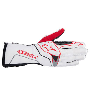 Alpinestars Tech-1 KX V3 Gloves - White/Red