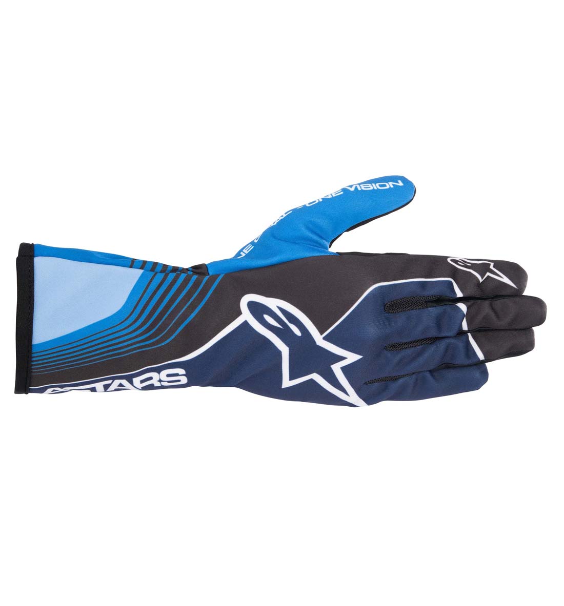 Alpinestars Tech-1 K Race V2 Future Gloves - Navy Blue / Crest