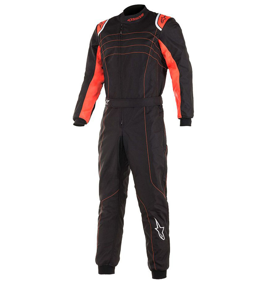 Alpinestars KMX-9 v2 Suit | Black/Red Fluo