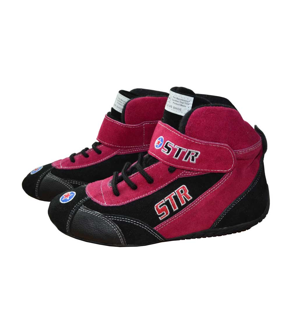 pink racing shoes