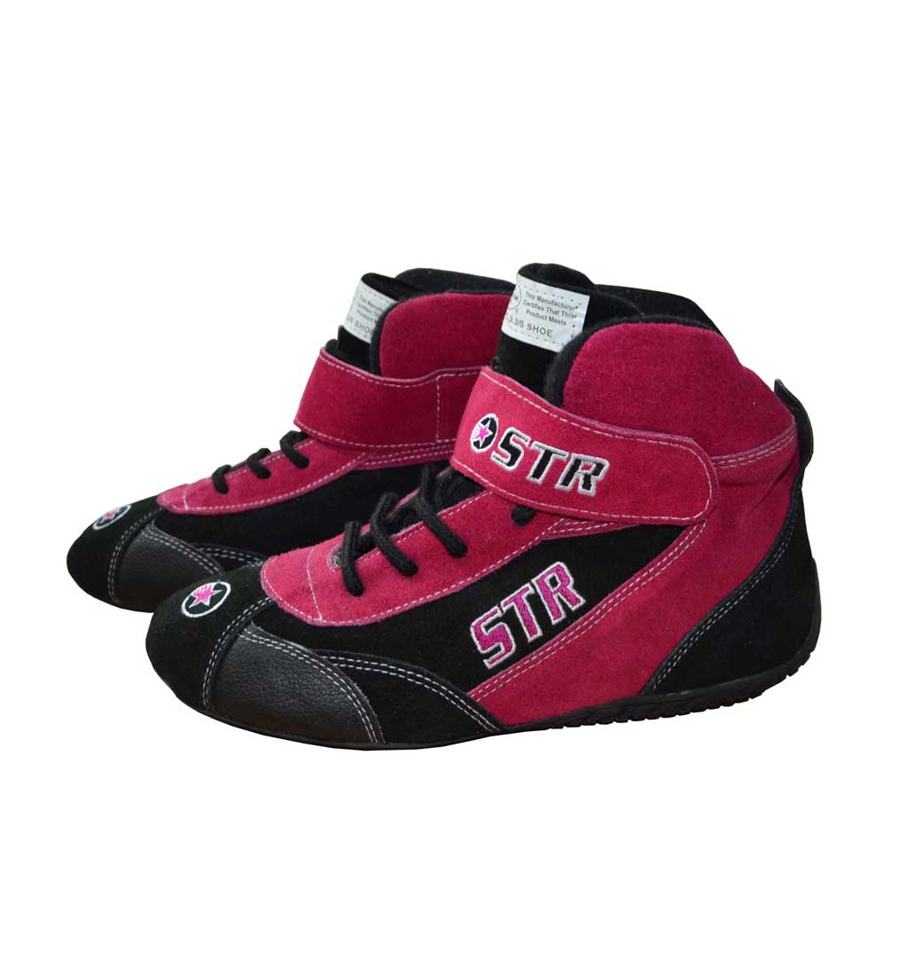 pink racing boots