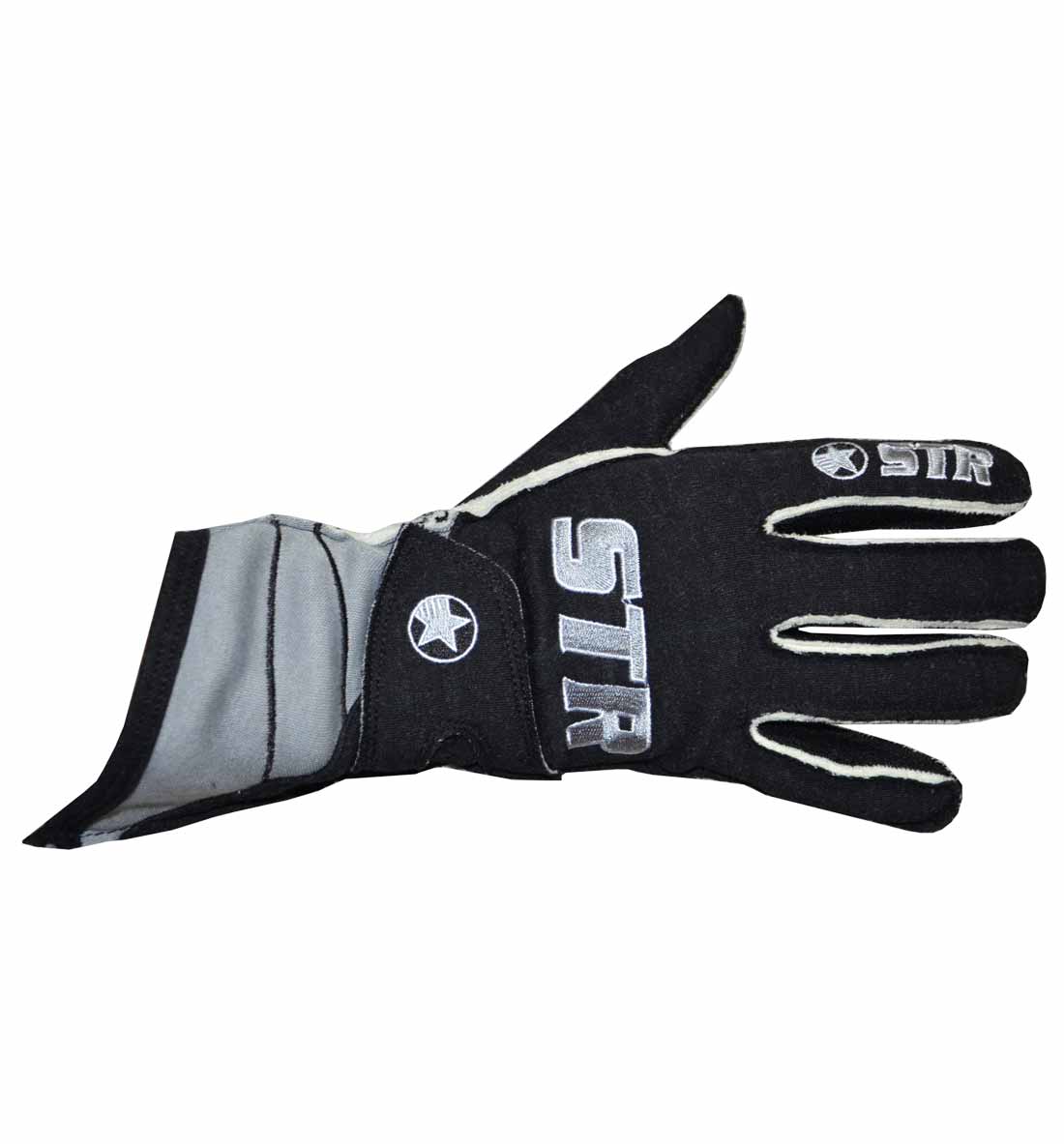 STR Club Race Gloves - Black/Grey