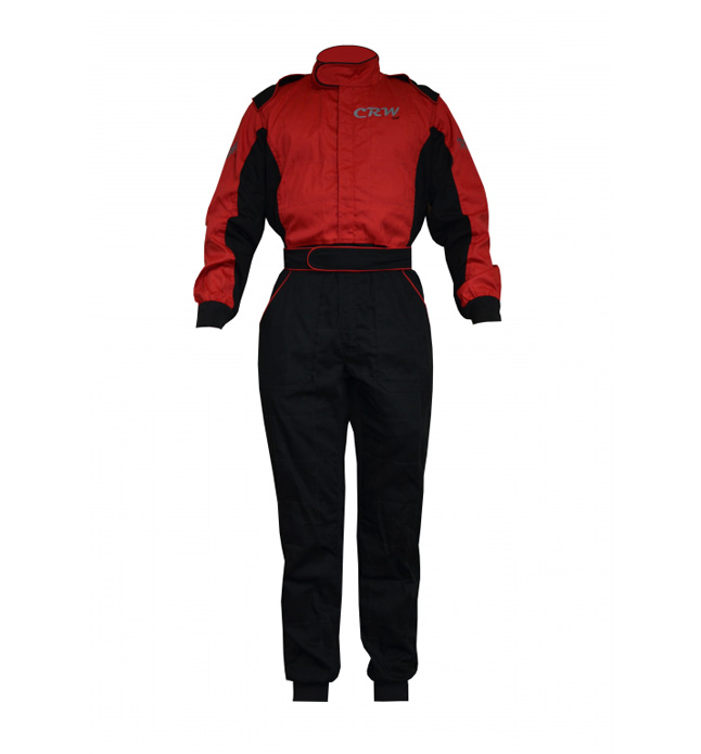 CRW 'Junior Pit Crew' Suit Black/Red XS