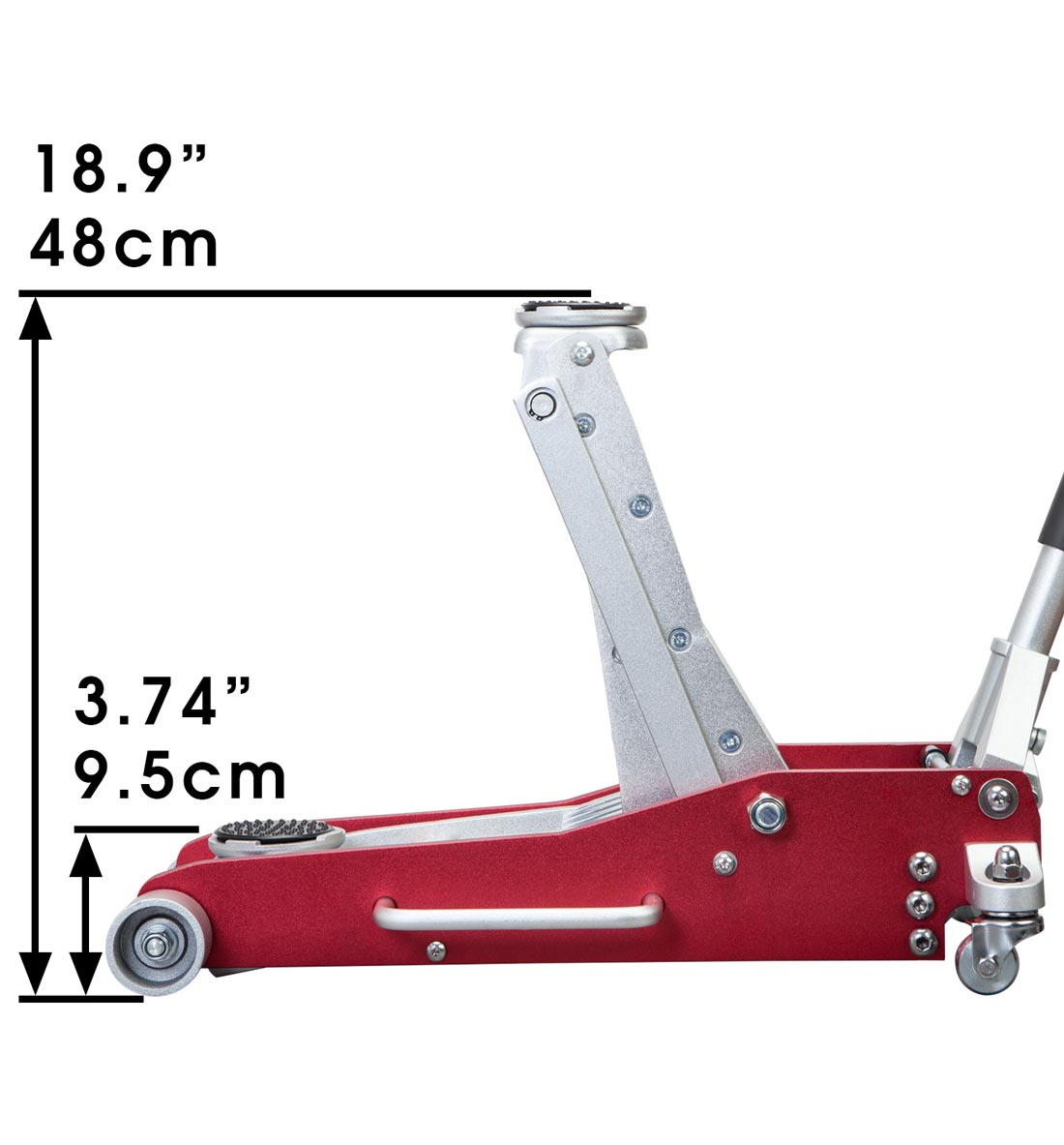 Big Red 3 Tonne Full Aluminium Lightweight Trolley Jack