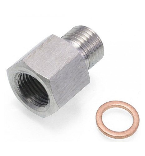 Gauge Adaptor 1/8" NPT Female to M10x1mm Male - Stainless Steel