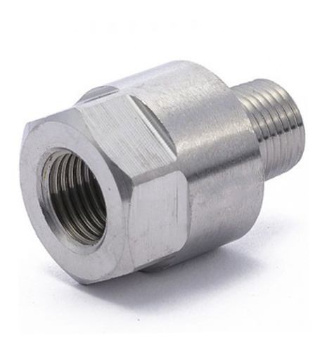 Gauge Adaptor 1/8" NPT Male to M10x1mm Female - Stainless Steel