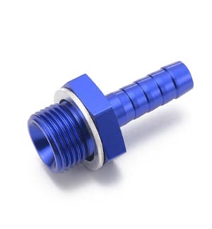 M18x1.5mm Male to AN-8 Push-On Barb Union Adapter