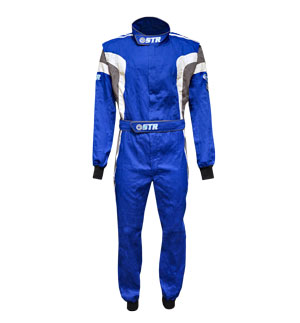 STR 'Podium' Race Suit - Blue/White/Grey