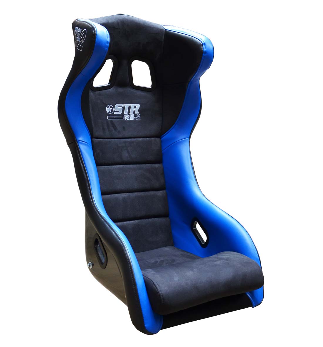 STR 'RS2' FIA Approved Race Seat - 2029 Black/Blue Plain Alcantara