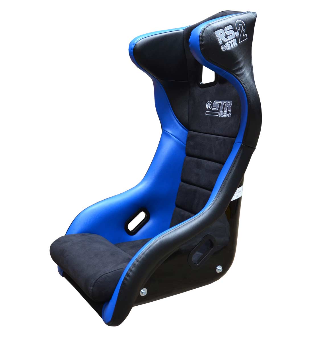 STR 'RS2' FIA Approved Race Seat - 2029 Black/Blue Plain Alcantara