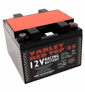 Varley Red Top 35 AGM Racing Battery - 12V 28Ah