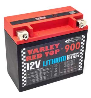 Varley Red Top 900 Lithium Racing Battery - 12.8V 16Ah