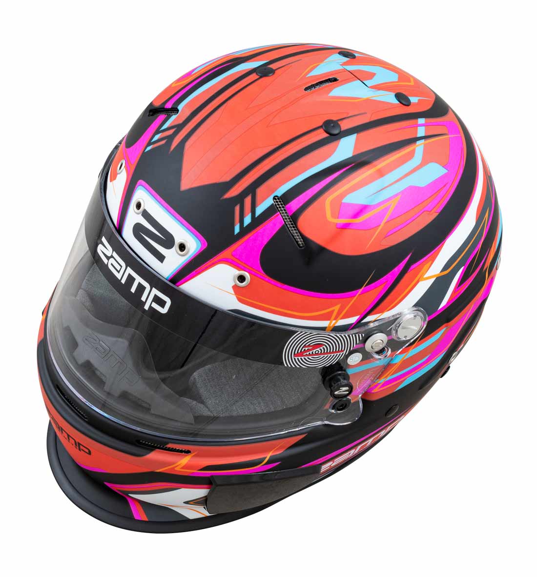 Zamp RZ 70E Helmet FIA 8859-2015 SA2020 - Red/Black/Blue