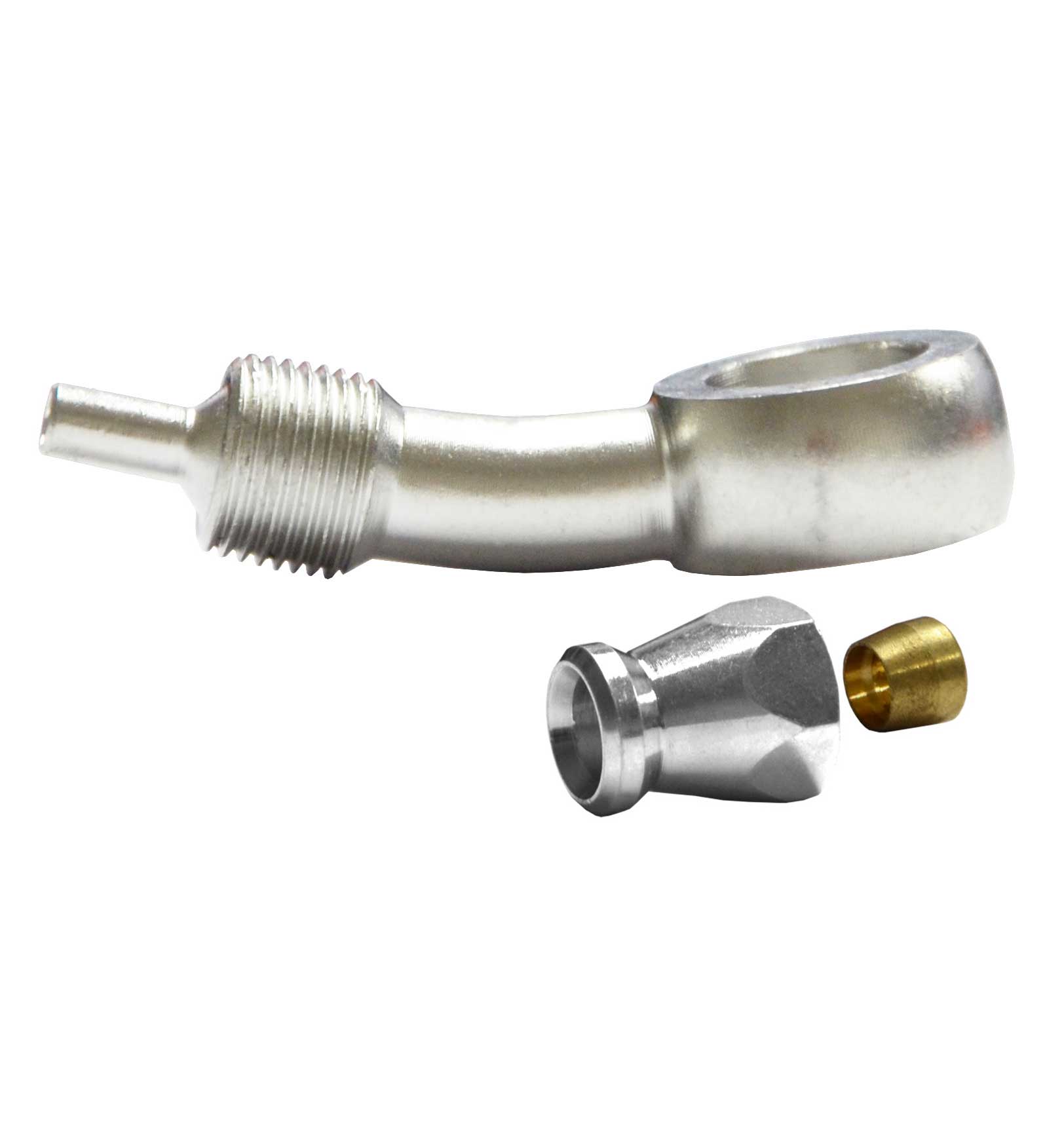 7/16" 20 Degree Banjo Fitting for AN-3 (3mm) - Stainless Steel