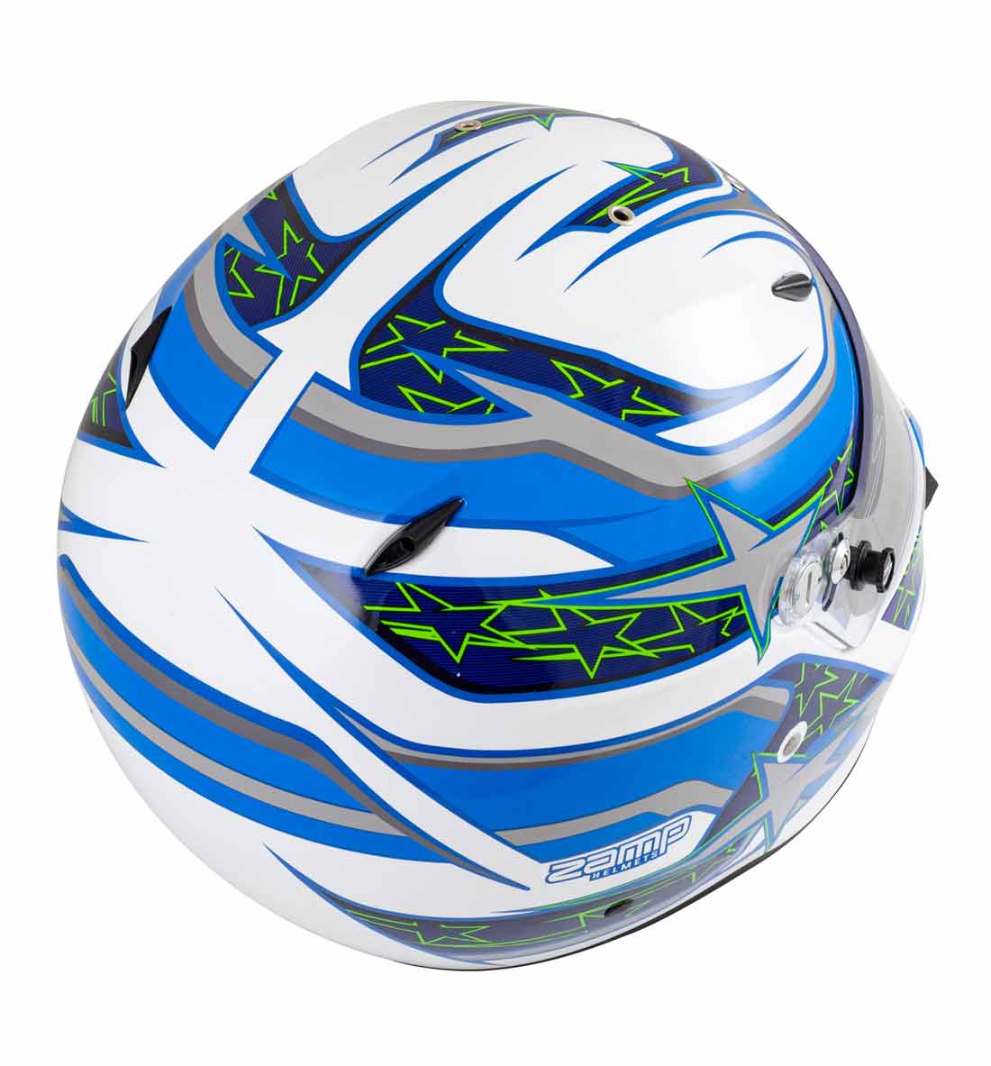 Zamp ZR-72 Helmet FIA 8859-2015 SA2020 - White / Blue