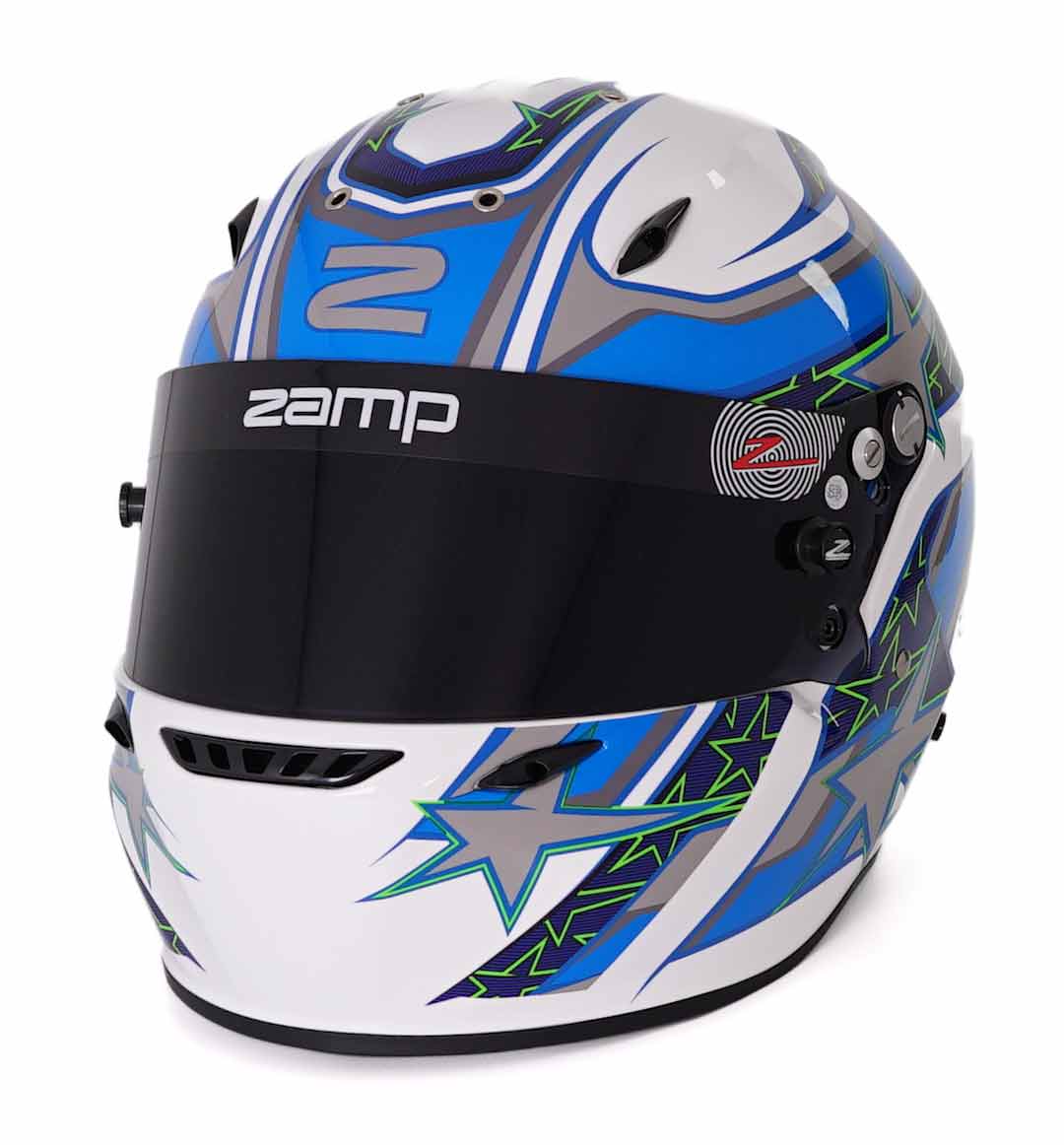 Zamp ZR-72 Helmet FIA 8859-2015 SA2020 - White / Blue